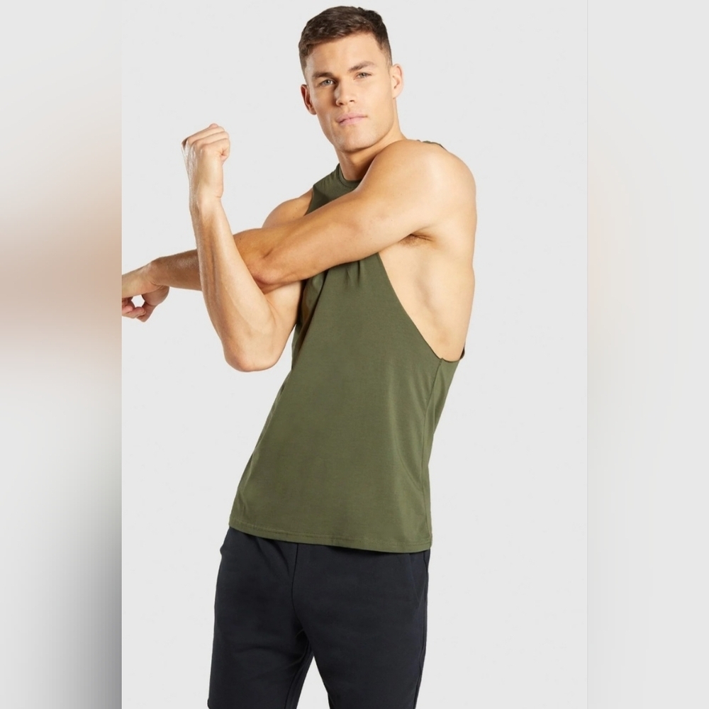 Gymshark Critical Drop Armhole Tank - Green Size S - Picture 8 of 9
